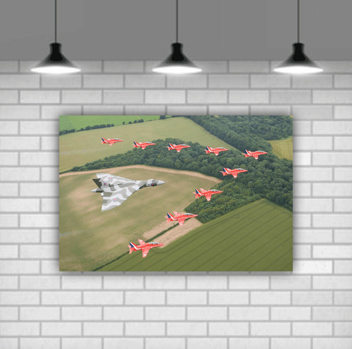 Vulcan red arrows wall - vulcan,