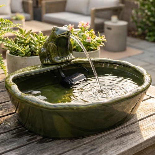 Ceramic solar powered - 7",