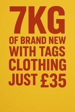 7kg of Mixed Clothing All Brand New with Tags Job Lot Bundle Wholesale Resale
