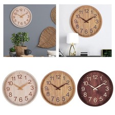 Nordic Wooden Wall Clock Round
