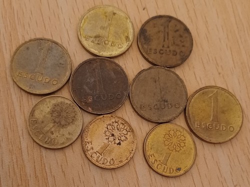 Portugal escudos coins x9 - escudos,