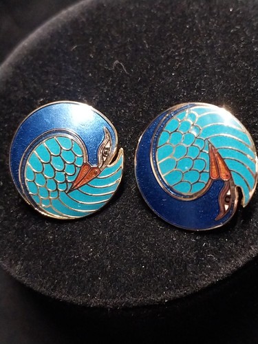 Vtg laurel burch - burch, earrings