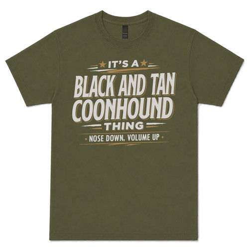 Black tan coonhound - a,