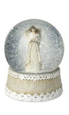 ANGEL HOLDING A HEART SNOW