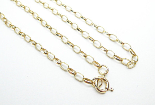 9ct gold chain - 9ct, round
