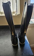 Long Black  leather boots 