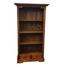 Solid Pine Tall Bookcase -