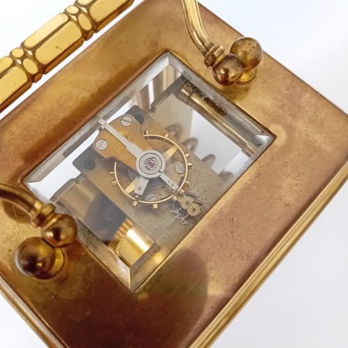 Antique brass carriage clock - carriage,