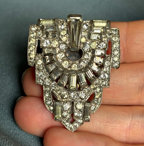 Art deco silver - silver, tone
