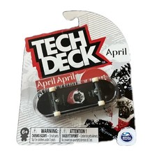 Tech Deck April Pug Dog Fingerboard Skateboard - Black
