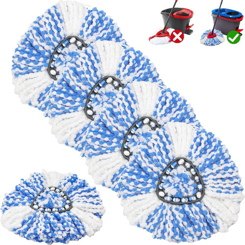 Pack spin mop - pack, heads