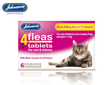 JOHNSONS 4FLEAS CATS & KITTENS TREATMENTS FLEA KILLER TREATMENT 3, 6 TAB BULK