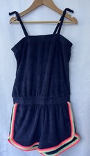 Gap Kids Navy Towling Playsuit 12/13 Yrs Sleeveless Cotton
