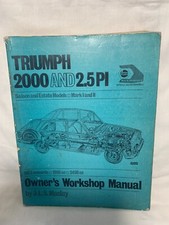 Triumph 2000 and 2.5 PI Saloon & Estate Models I and II Owner's Workshop Manual