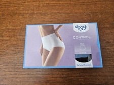 SLOGGI CONTROL MAXI BRIEF, COTTON, BLACK, SIZE 12, NEW.