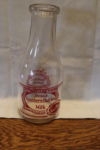 Vintage glass sealtest milk - vintage,