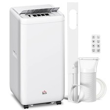 HOMCOM 12,000 BTU 5-in-1 Mobile Air Conditioner, 35m² Radius - White