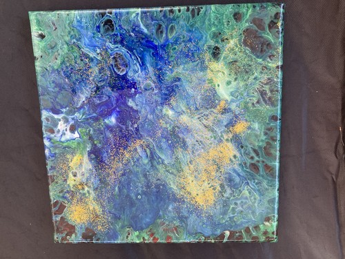 Original acrylic pour - acrylic,
