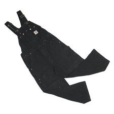 CARHARTT Mens Black Cotton Classic Dungarees L W34 L26 Workwear Utility