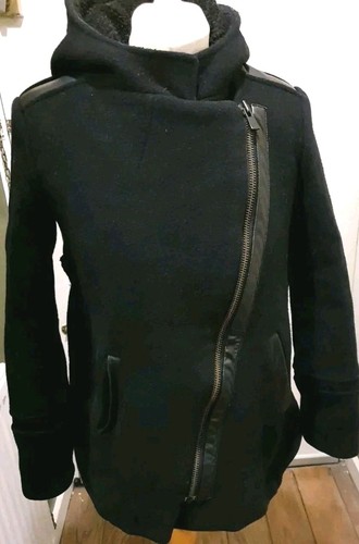 Maje black hooded - , lamb
