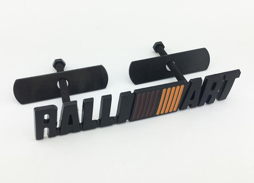 Matte black ralliart grill - matte,