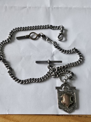 Sterling silver albert chain - sterling,