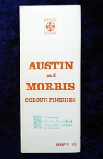 Austin and Morris, Colour
