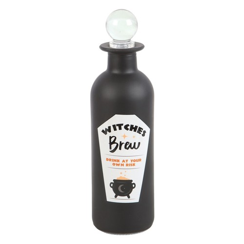 Decorative black glass potion - black,