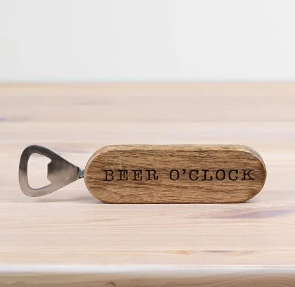 Beer clock bottle opener - o,