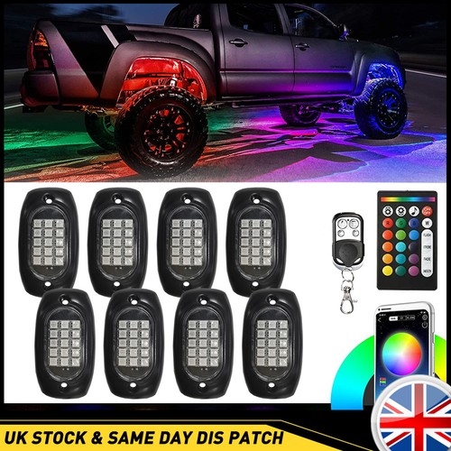 8pcs rgb led under car - 8pcs, rock