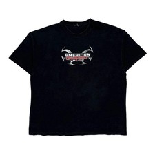 Motorcycle American Chopper Graphic T-Shirt - XL Black Cotton