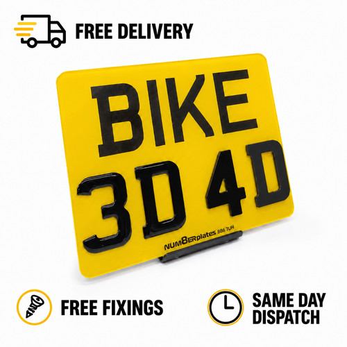 Motorbike trailer number - motorbike, /