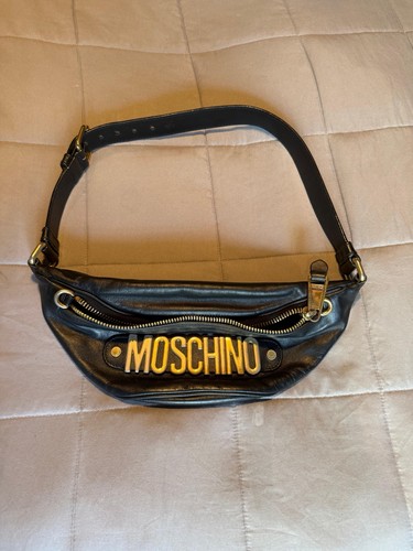 Moschino soft leather bum bag - moschino,