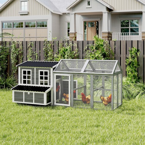 Piece chicken coop - 2-piece, run