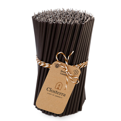 150 pack black beeswax taper - 150,