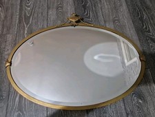 ANTIQUE OVAL BEVELLED MIRROR