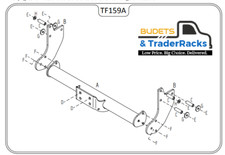 Ford Transit Tow Bar Chassis Cab 2014 to 2022 3.5T GVW Tow Trust Flange Tow Bars