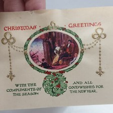 Antique Christmas Card c 1914