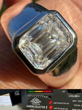 3ct MOISSANITE Emerald Cut Big