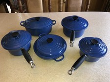 Le Creuset Pan Set In Blue