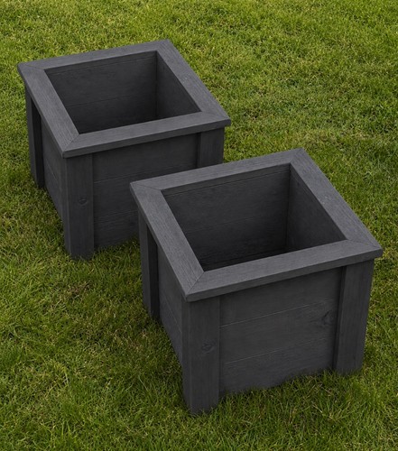 Wooden garden planters 36cm x - planters, (36cm