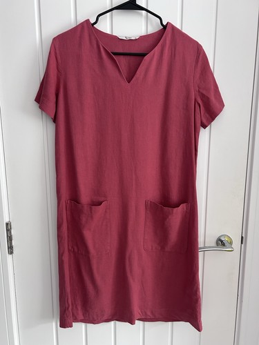 Woman dark pink linen blend - tu,