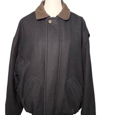 Gant Black Gray Wool Bomber