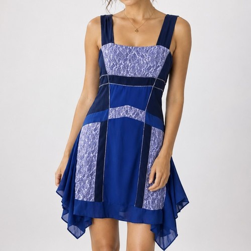 Three floor blue - three, patchwork