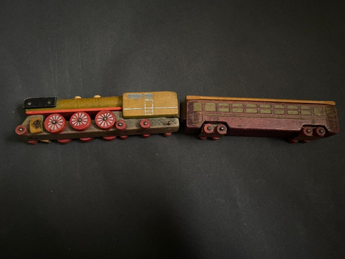 Vintage hand painted wooden - vintage, hand-painted