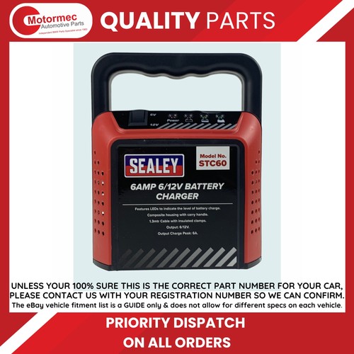 Sealey stc60 battery charger - sealey,