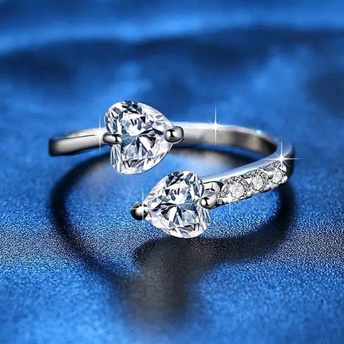 Double heart adjustable - double,