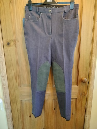 Ladies denim grey trousers - denim,