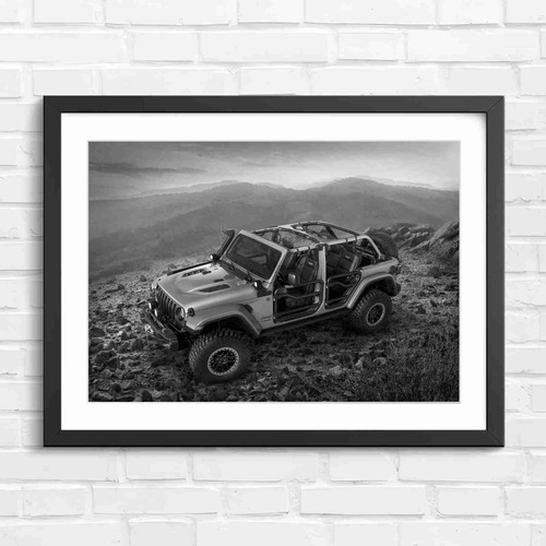 Green off road jeep - jeep, trail