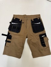 W15) MS9 Casual Bright Brown Work Shorts Size 38 Holster Pockets New